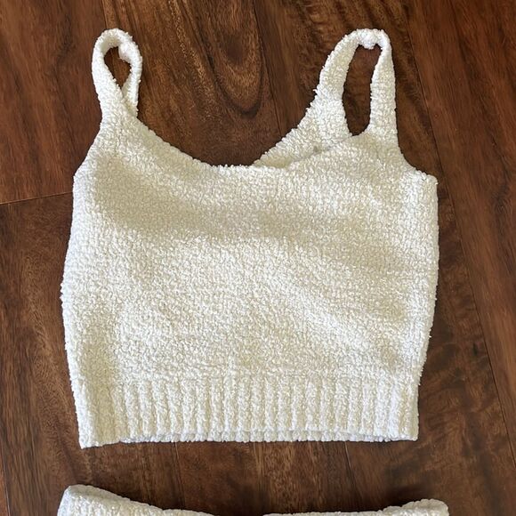 Skims Cozy Knit Off White Tank Top size S/M - Picture 3 of 5